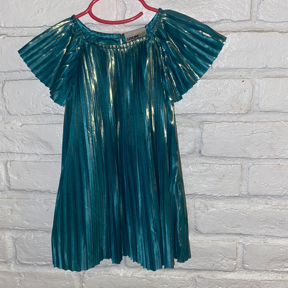 Genuine Kids Girls 18month Green /Gold Dress